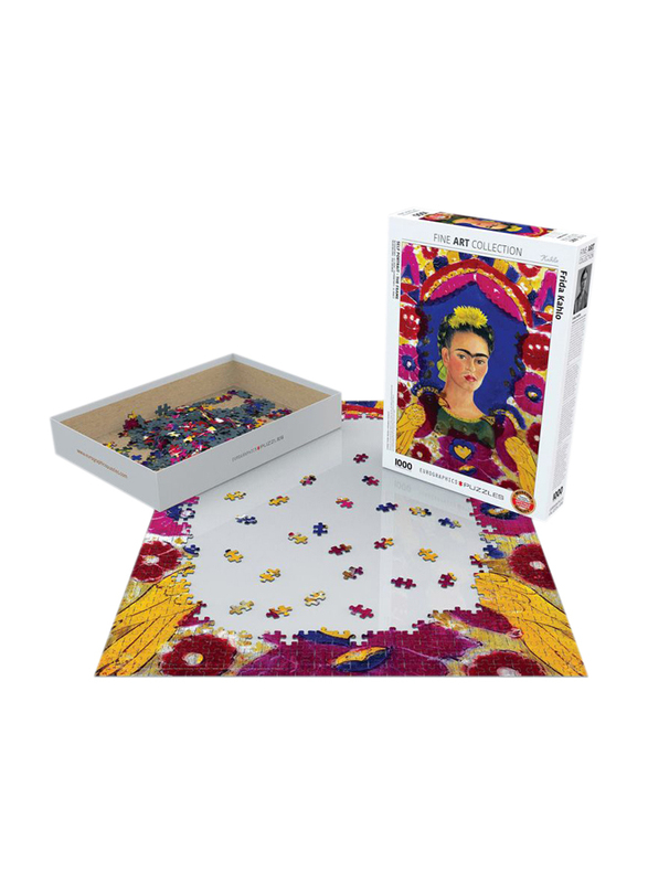 EuroGraphics 1000-Piece Set Self Portrait Frame By Frida Kahlo Puzzle