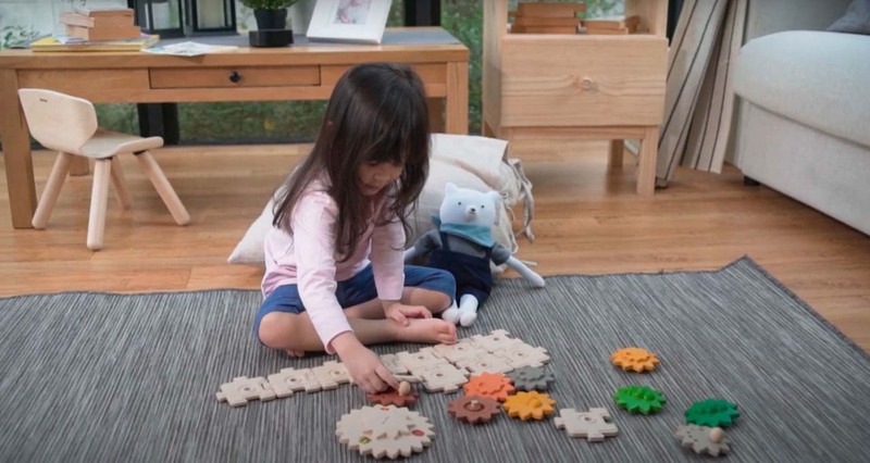 Plantoys 22-Piece Set Gear & Puzzle