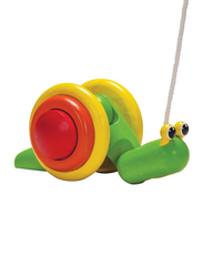 Plan Toys Pull-Along Snail, Ages 1+, Multicolour