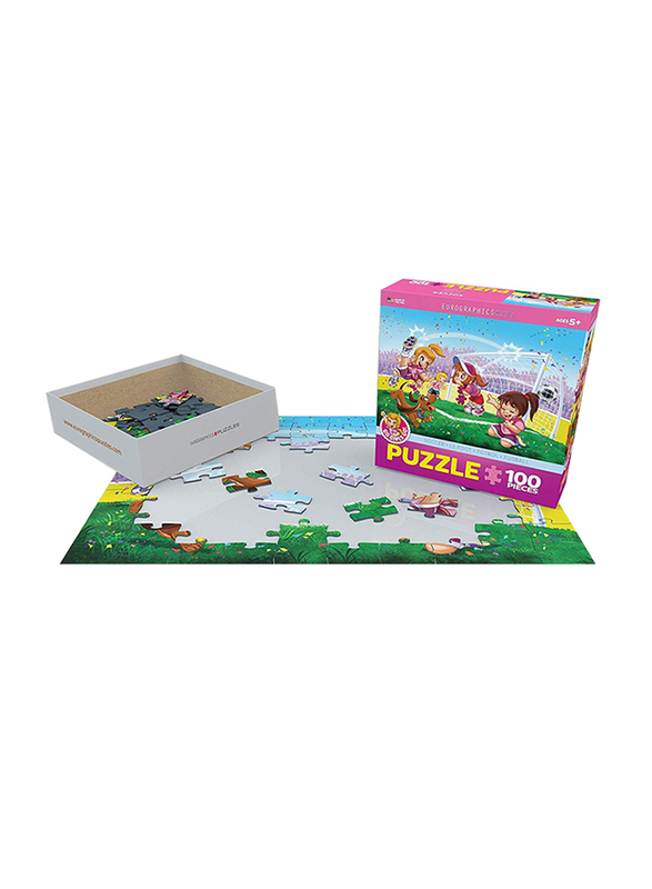 EuroGraphics 100-Piece Set Go Girls Go! Soccer Puzzle