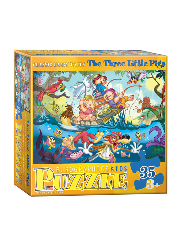 EuroGraphics 35-Piece Set The Three Little Pigs Puzzle