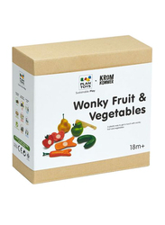 Plantoys Wonky Fruit & Vegetables Set, 6 Pieces, Ages 18+ Months