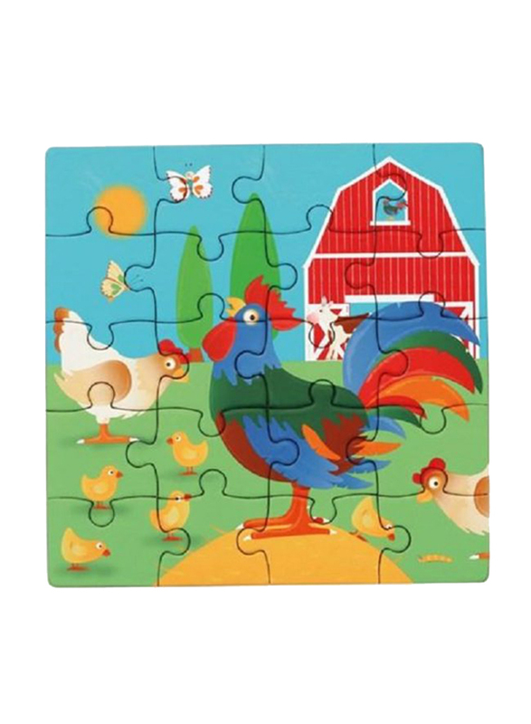 Scratch Europe 2 x 20-Piece Farm Magnetic Puzzle Book to Go Set, Age 3+