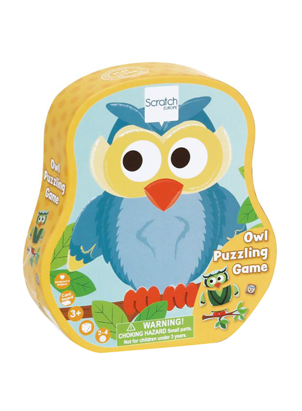 Scratch Europe Owl in Contour Box Puzzling Game, Age 3+