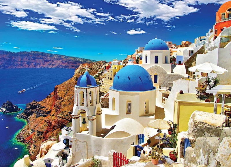 EuroGraphics 1000-Piece Set Oia, Santorini Greece Puzzle