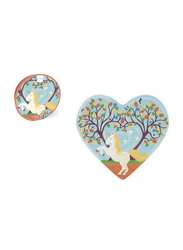 Scratch Europe 30-Piece Set Heart with Unicorn Contour Puzzle