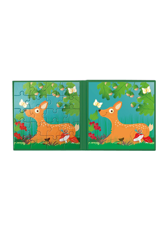 Scratch Europe 2 x 20-Piece Set Forest Life Book To Go Magnetic Puzzle