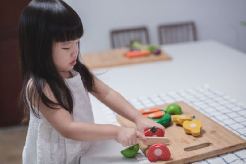 Plantoys Wonky Fruit & Vegetables Set, 6 Pieces, Ages 18+ Months