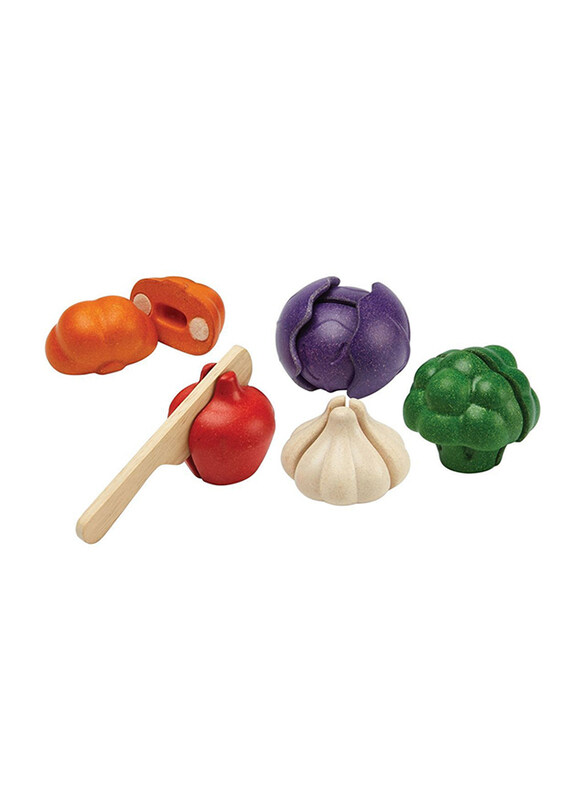 

Plan Toys Plantoys 5 Colors Veggie Set, 6 Pieces, Ages 18+ Months