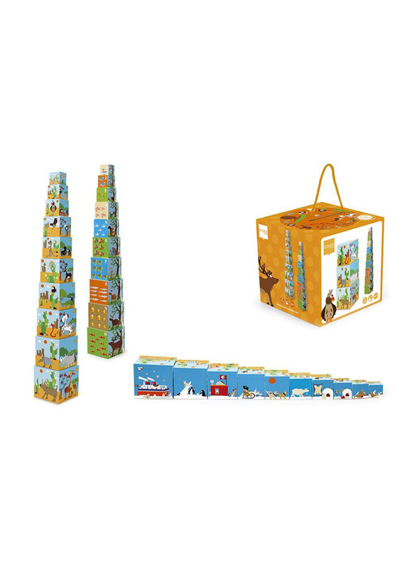 

Scratch Europe Animals of the World Jumbo Stacking Tower, 10 Pieces, Ages 1+, Multicolour