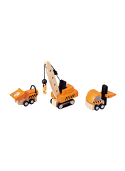 Plantoys Construction Vehicles Set, Ages 3+