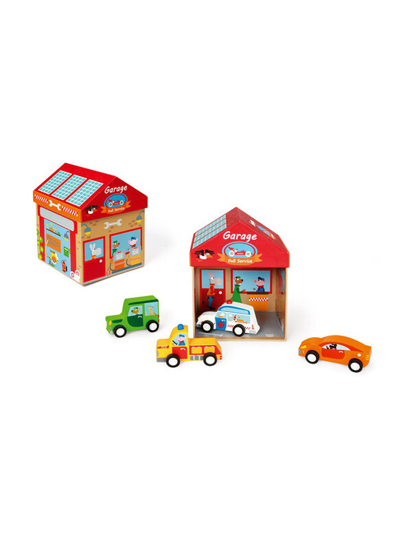 

Scratch Europe 2-in-1 Play Box Garage - Mix + Play, 5 Pieces, Ages 3+, Multicolour