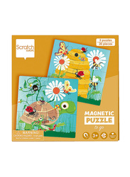 Scratch Europe 2 x 20-Piece Garden Party Magnetic Puzzle Book to Go Set, Age 3+