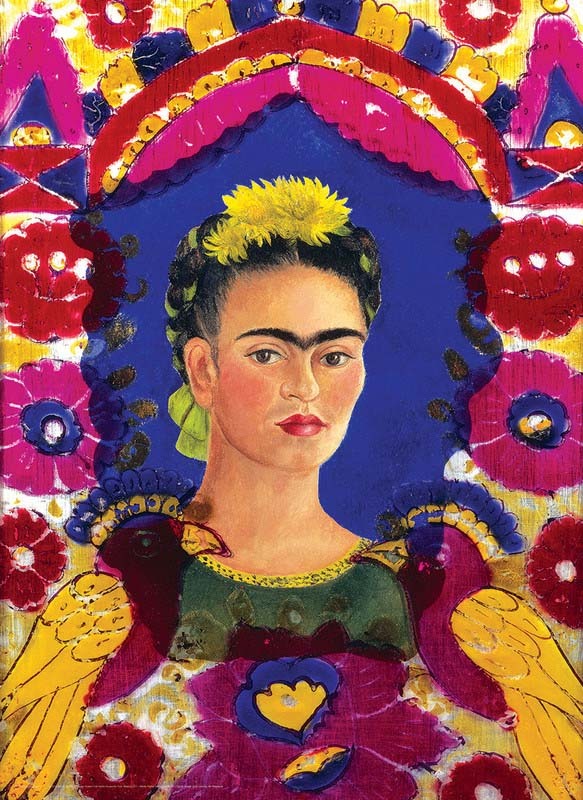 EuroGraphics 1000-Piece Set Self Portrait Frame By Frida Kahlo Puzzle