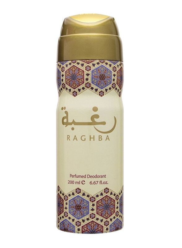 

Lattafa Raghba Deodorant Spray, 200ml