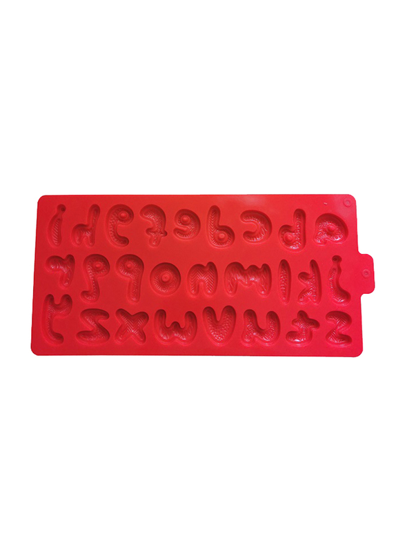 3D Silicone Cake Mold Decoration Large Shape Alphabet Letters, Red