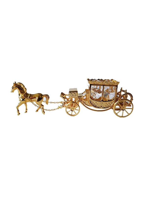 

Crystal Temptations 6.2-Inch Gold Plated Horse Ride Showpiece, Gold
