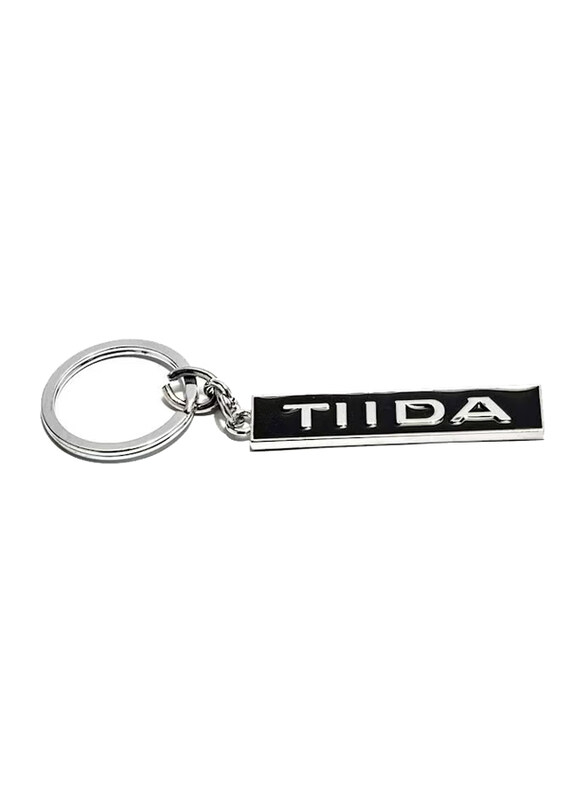 

Generic Tiida Engraved Keychain, Silver/Black