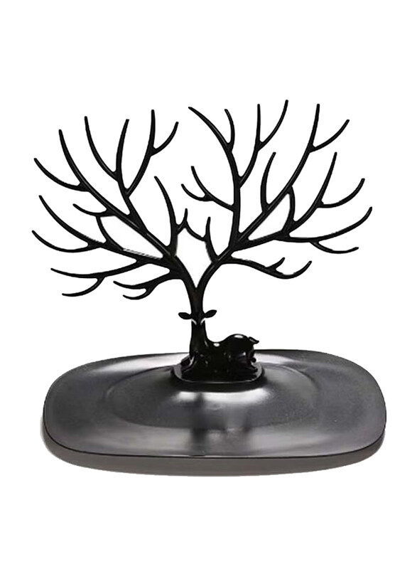 

Generic Tree Pattern Jewellery Organizer Rack Holder, Black