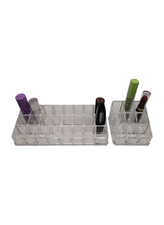 Lipsticks Display Holder, 2-Pieces, Clear