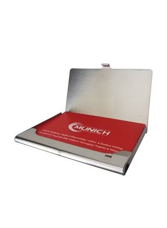 

Generic Professional Stainless Steel Business Card Holder, HIEKKC, Silver