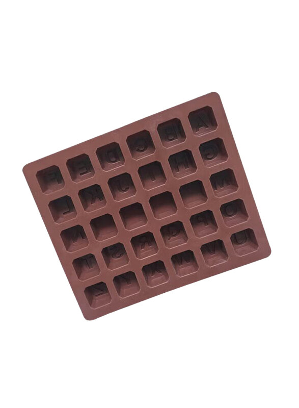 

Generic 24-Alphabets Letters Candy Chocolate Mould, FANC327, Brown