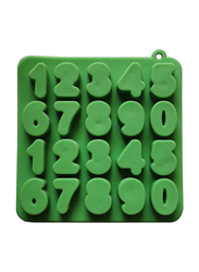 Number Shaped Silicone Mould, MSCE-5517, 16x6cm, Green