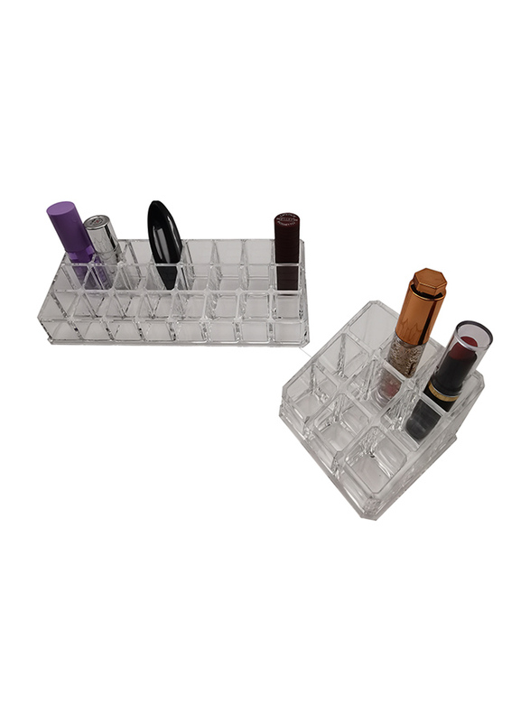 Lipsticks Display Holder, 2-Pieces, Clear