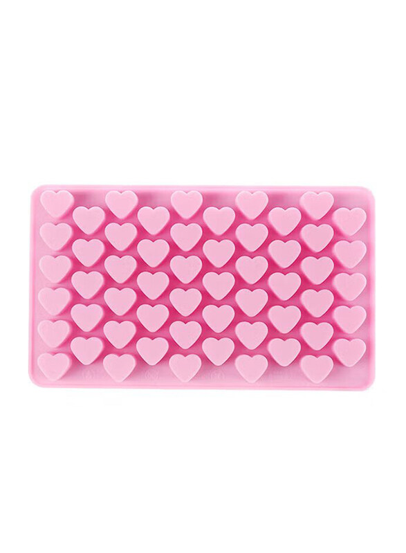 

Everrich 55-Hole Heart Shape Ice Mould, Pink