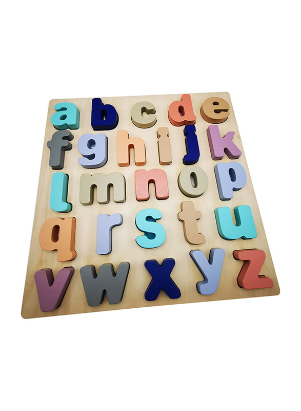 Wooden Board English ABC Alphabet Jigsaw Puzzle Letters Kids Toy, Ages 3+