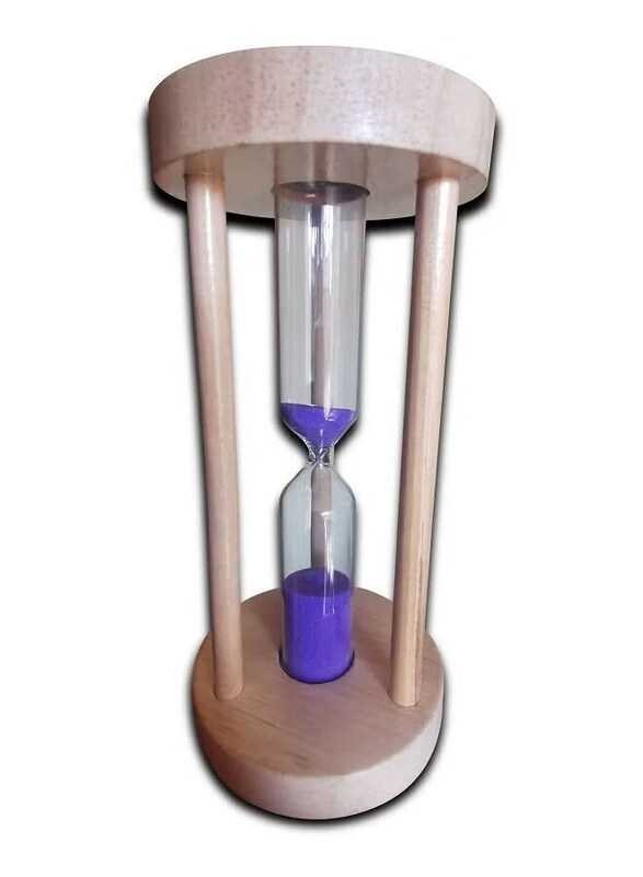 

Generic Wooden Sand Hourglass Timer, Brown/Blue