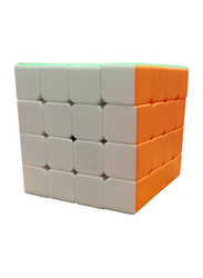 Brain Teaser Magic Cube 4 x 4 x 4 Speed Puzzle Educational Toy, Multicolour, Ages 6+