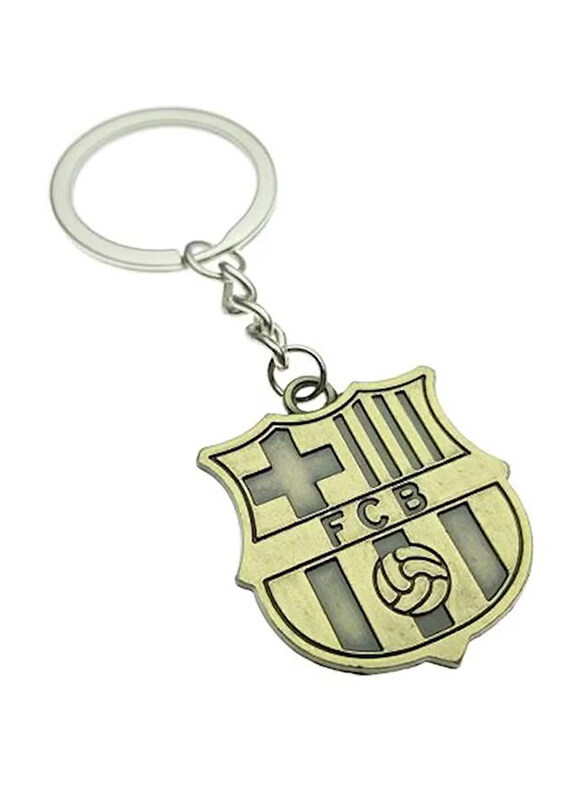 

Generic Barca Logo Keychain, Gold/Silver