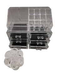 Acrylic Makeup Organizer Cosmetic Jewelry Display Lipistick Holder, Clear