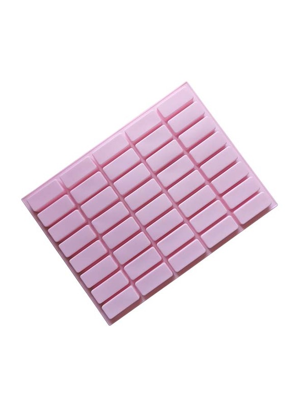 29cm 40-Cavity Caramel Rectangle Baking Mould, 29 x 22cm, Pink