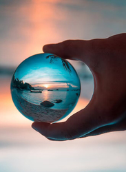 Handheld Crystal Ball, Clear