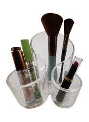 Acrylic Makeup Brush Holder Display Cosmetic Organizer, Clear