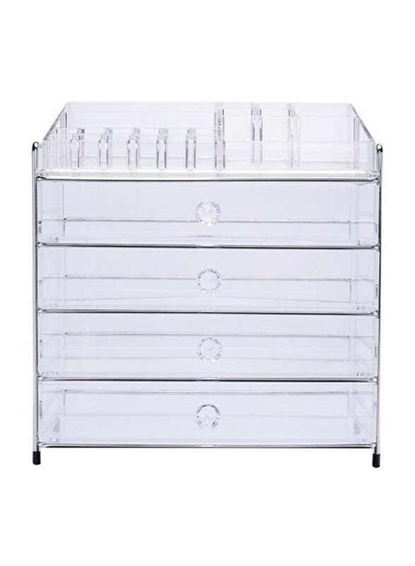 

Generic 4-Layer Cosmetic Storage Box, Clear