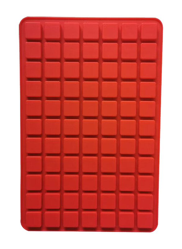 

Generic 77-Cavity Square Silicone Mould, EMLD-30, 33x22cm, Red