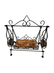 Swing Antique Showpiece, 37 x 36 x 18cm, Black/Brown