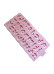 Alphabet letters 3D Silicone Fondant Cake Decoration Kitchen Baking Tool Mold DIY, Pink