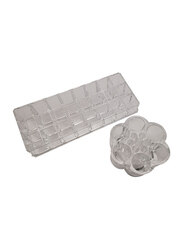 Acrylic Design Lipsticks Display Holder, 2-Pieces, Clear