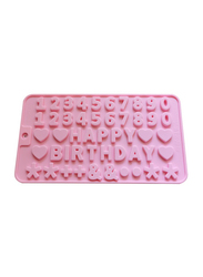 Number Letter Trays Silicone Chocolate Mold Cake Fondant Decorating Tools Ice Cube, Pink