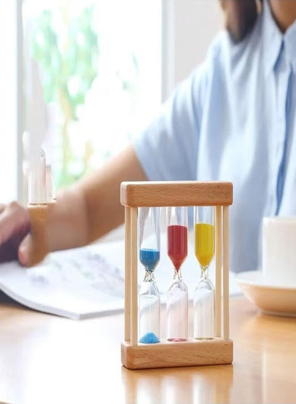 1-3-5 Minute Hourglass Unique Hour Glass Sand Timer, Multicolour