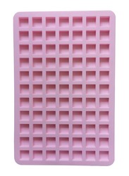 33cm 77-Cavity Silicone Chocolate Square Baking Mould, 33 x 22cm, Pink