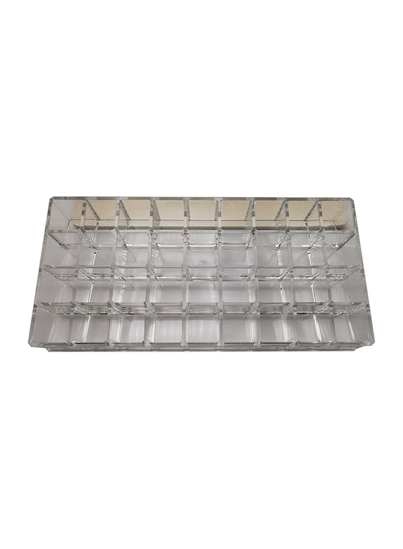 36 Holes Acrylic Cosmetic Makeup Organizer Lipstick Holder Storage Case, Clear