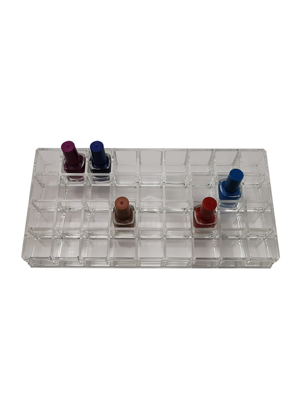 36 Holes Acrylic Cosmetic Makeup Organizer Lipstick Holder Storage Case, Clear