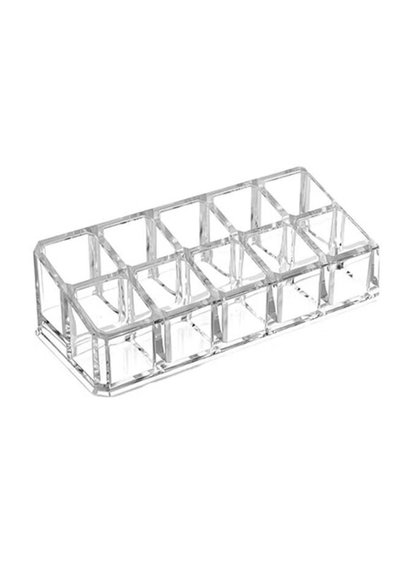 

Generic 12-Grid Acrylic Cosmetics Organizer, Clear