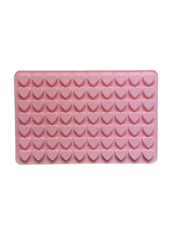 

Generic 12-Cavities Heart Shaped Silicone Mold, Pink