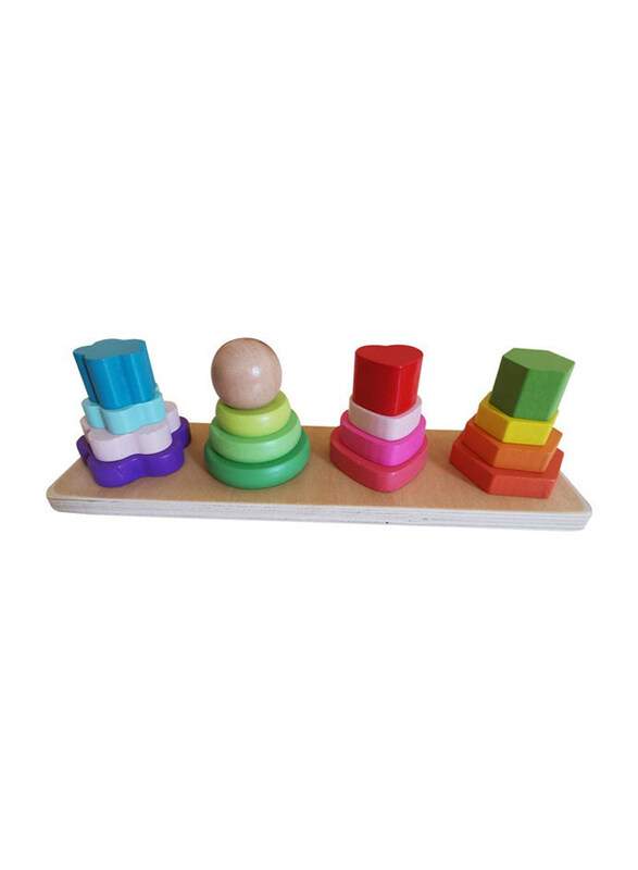 

Generic Wooden Sleeve Column Toys Sorter, Ages 3+, Multicolour